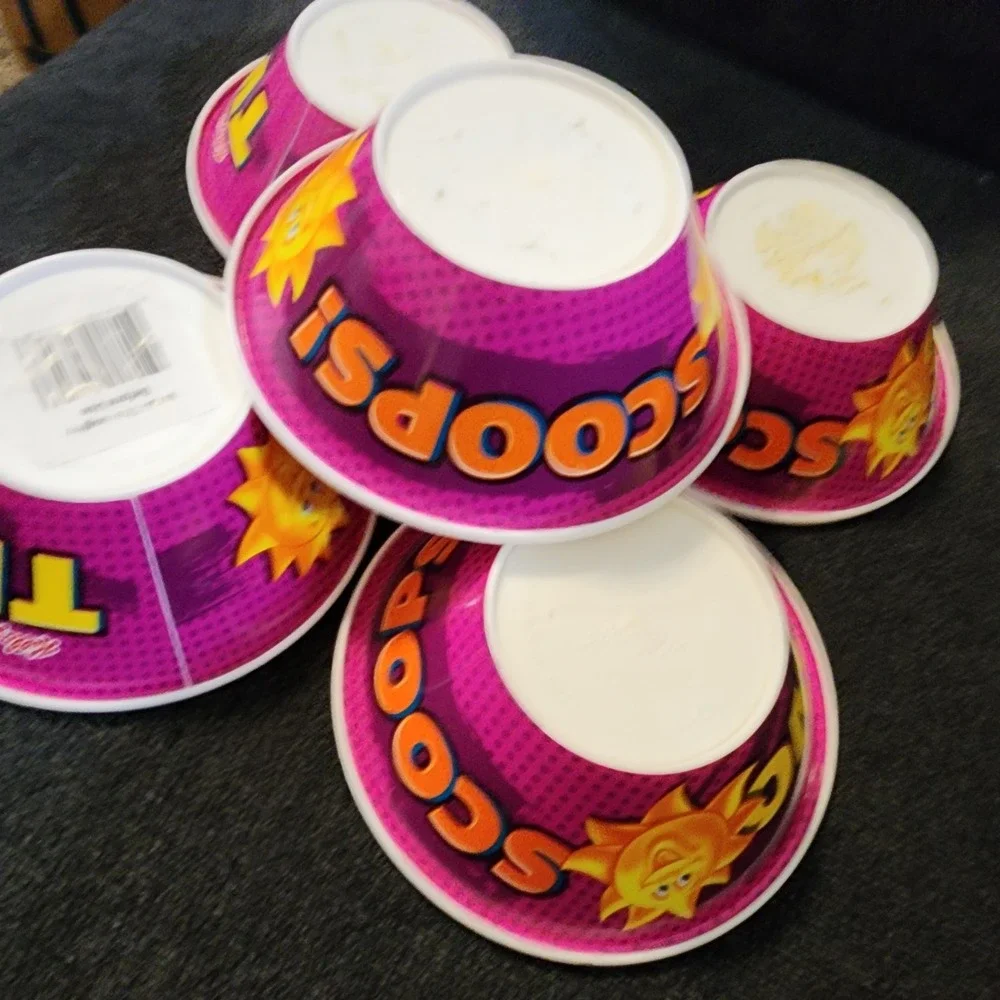 2017 Kellogg's Plastic Cereal Bowls (5) Two‎ Scoops